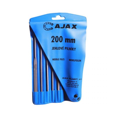 Almi Praha - AJAX sada jehlových pilníků 200/2 - 6ks s držadlem