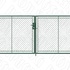 Almi Praha - Brána dvoukřídlá, výška 150 cm, šíře 360 cm, FAB, zelená