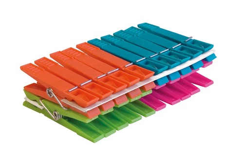 Almi - Kolíčky na prádlo plastové 20ks, mix barev